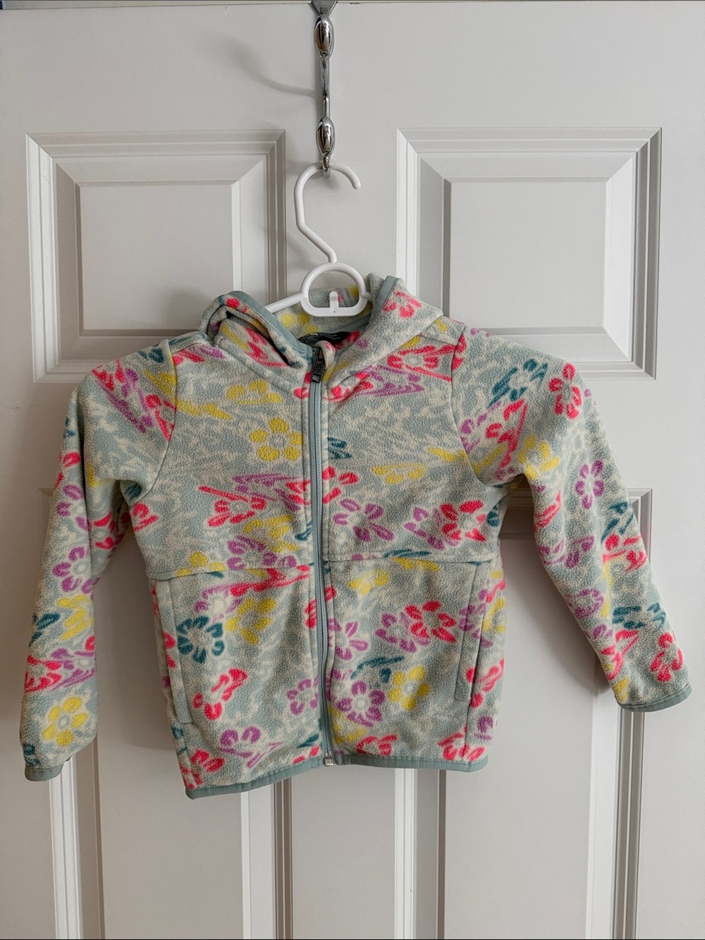 The North Face Girls' Multi-Color Floral Fleece Jacket